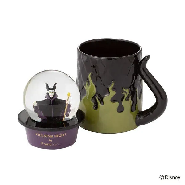 Disney Villains Sleeping Beauty Maleficent Snow Globe Mug Francfranc Japan LTD