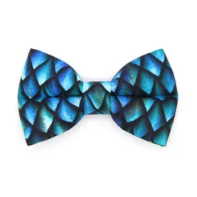 Dragon Cat Bow Tie - "Dragon Scales - Blue" - Fantasy Bow Tie for Cat / Game of Thrones / Cat   Small Dog Bowtie