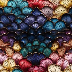Dragon Scales Pattern 7 Fabric