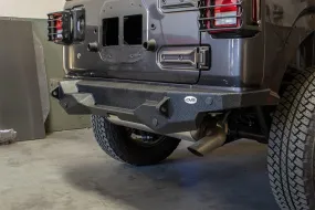 DV8 Off Road Rear Bumper Jeep Wrangler JL (2018-2021) High Clearance with Carrier - RBJL-08