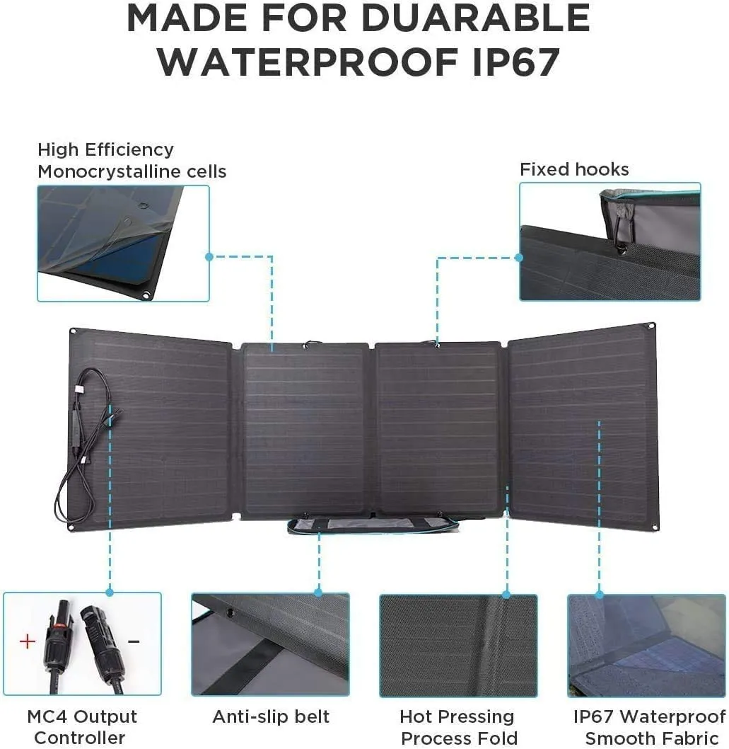 EcoFlow DELTA Max(2000) Portable Power Station   400W Portable Solar Panel
