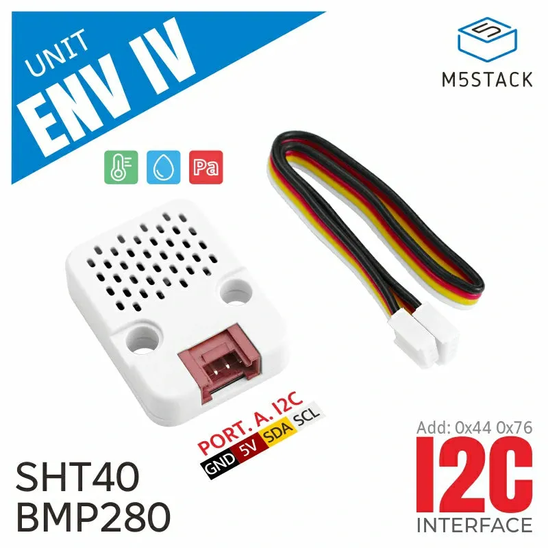 ENV IV Unit with Temperature Humidity Air Pressure Sensor (SHT40 BMP280)