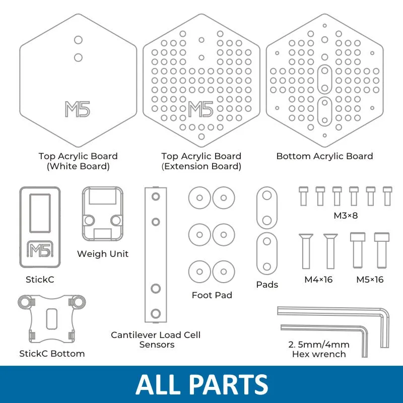 [EOL] M5SCALE Digital Scale DIY KIT with Controller