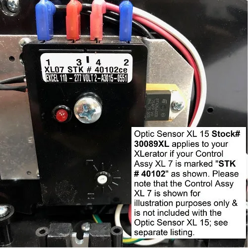 Excel XL-WV XLerator REPLACEMENT OPTIC SENSOR (Part Ref. XL 15 / Stock# 30089XL)*