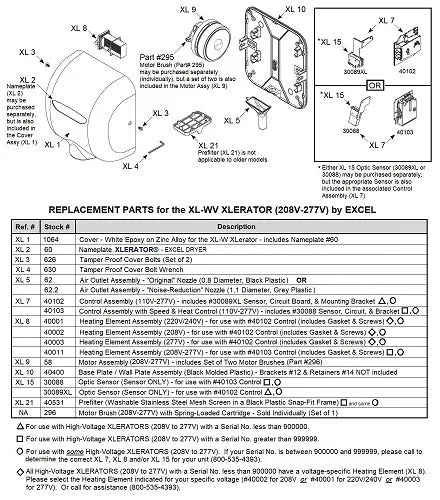 Excel XL-WV XLerator REPLACEMENT OPTIC SENSOR (Part Ref. XL 15 / Stock# 30089XL)*