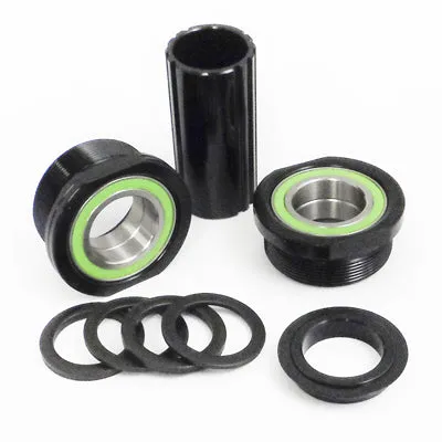 F/A Bb, Euro, Sld,Bsa Threaded Fits 48-Spline Crankset/19Mmid 3-Piece Bottom Bracket Free Agent Bottombrac