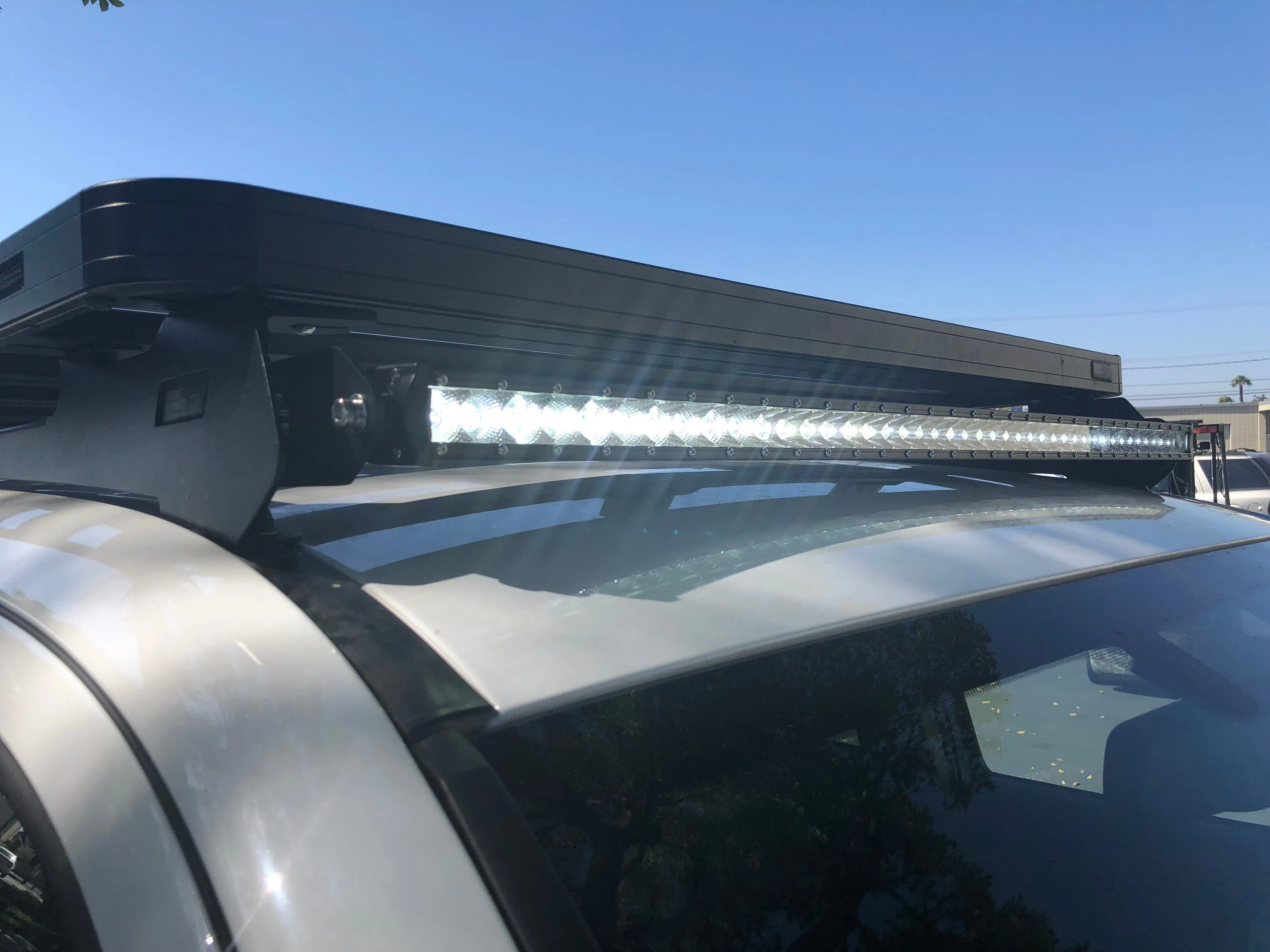 Front Runner Slimline Roof Rack LED Bar Mounting Brackets BY CALI RAISED LED