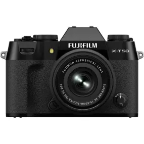FUJIFILM X-T50, BLACK with XC15-45mmF3.5-5.6 OIS PZ Lens Kit