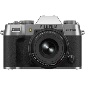 FUJIFILM X-T50, SILVER with XF16-50mmF2.8-4.8 R LM WR Lens Kit