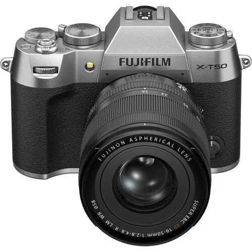FUJIFILM X-T50, SILVER with XF16-50mmF2.8-4.8 R LM WR Lens Kit