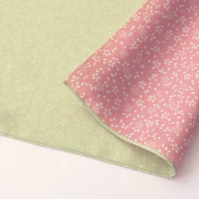 Furoshiki Amunzen Reversible 70 (Light-Green Sharkskin / Pink Sakura)