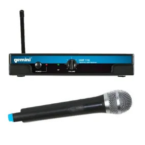 Gemini UHF-116M Wireless Microphone System