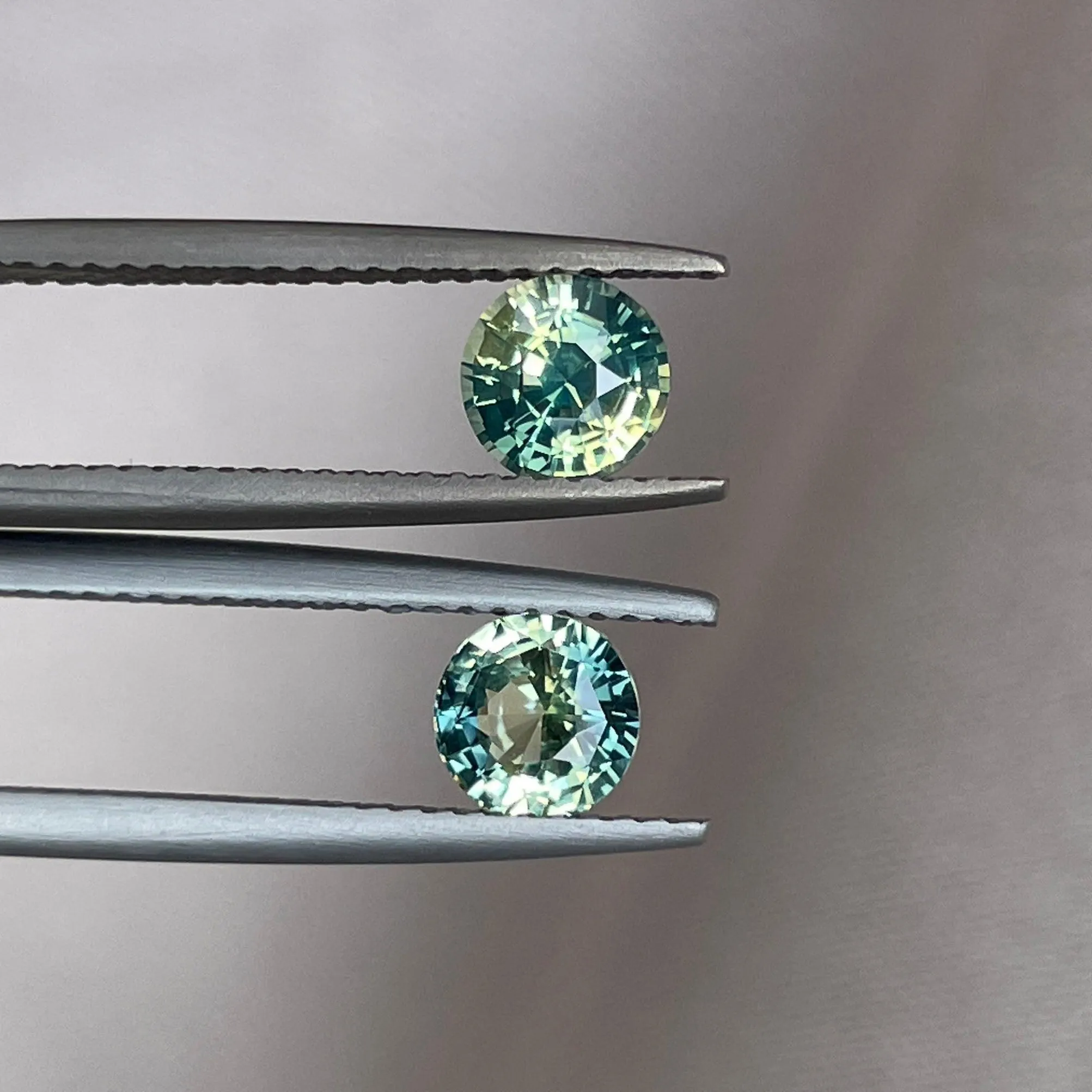 Green sapphire pair, pineapple green sapphire 1.83 crt. Loose Sapphire pair| Earth mined sapphire