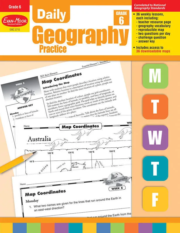 >Evan-Moor Daily Geography Practice, Grade 6