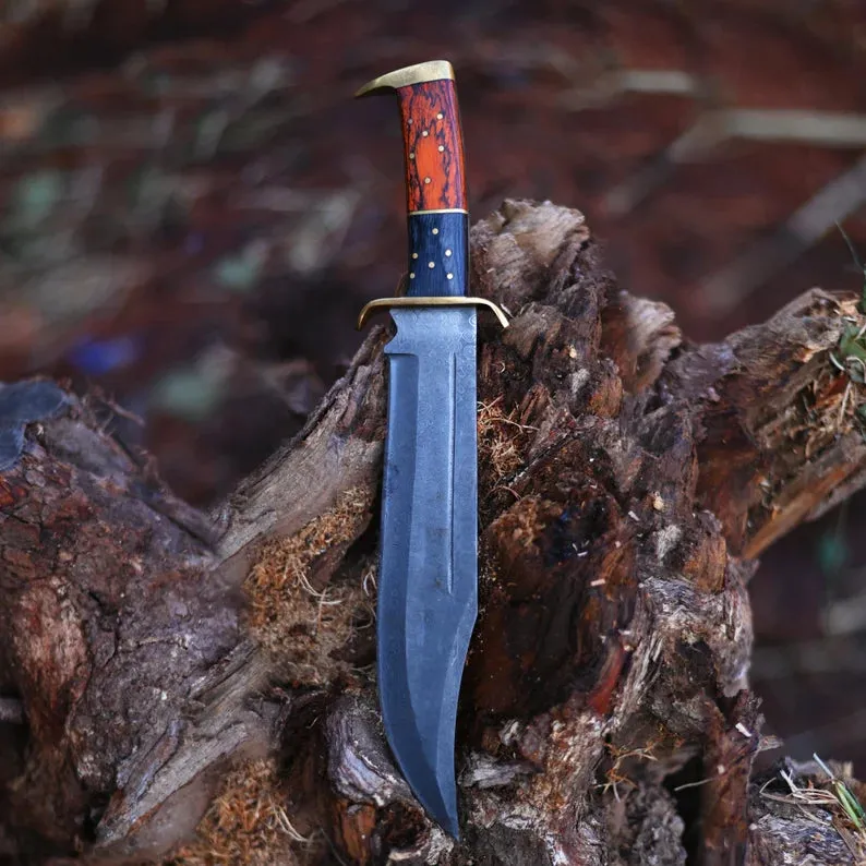 Handmade Damascus Steel Bowie Knife