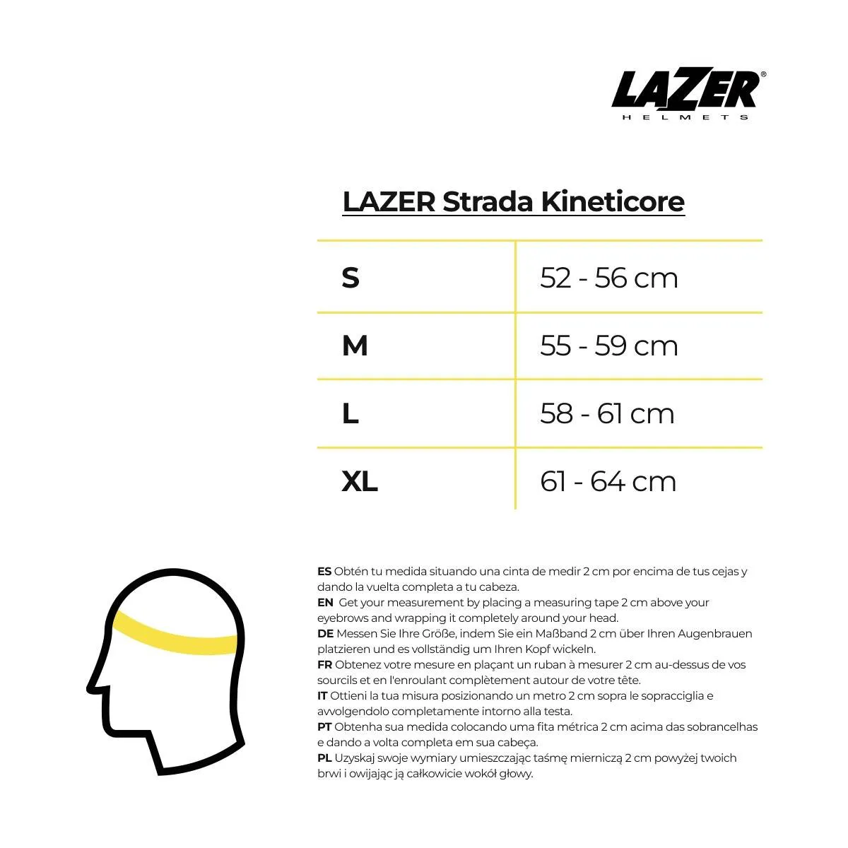 Helmet Lazer Strada KinetiCore White