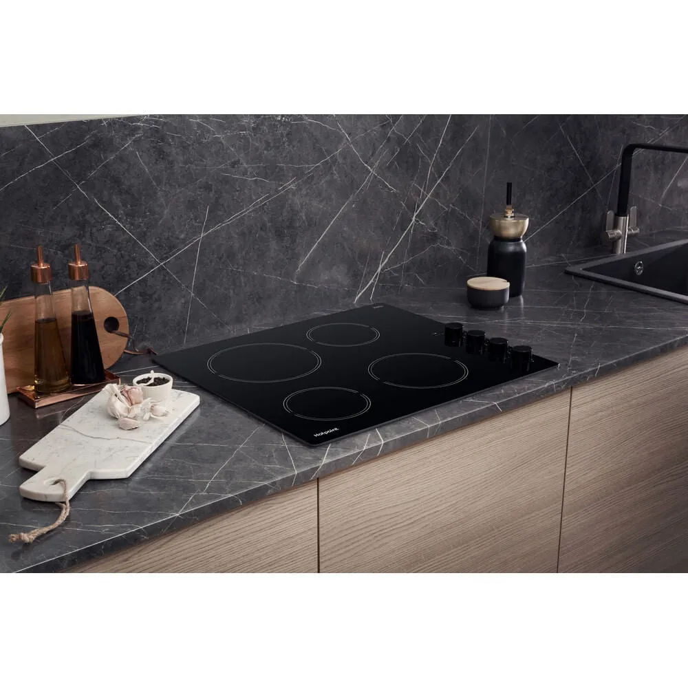 Hotpoint Ariston HR 619 C H Black Built-in 58 cm Ceramic 4 zone(s)