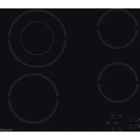 Hotpoint HR 612 C H Black Built-in 58 cm Ceramic 4 zone(s)