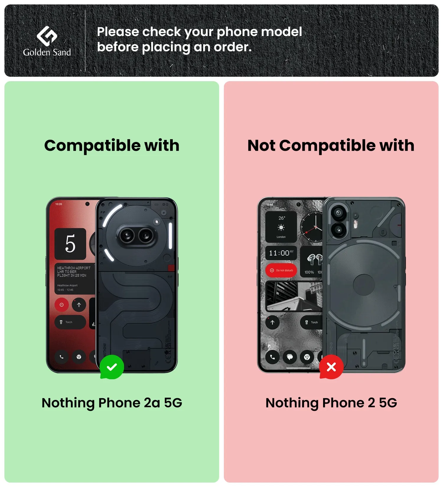 Ice Crystal Series Hybrid Transparent PC Military Grade TPU Back Cover for Nothing Phone (2a) Plus 5G, Nothing Phone (2a) 5G, 6.7 inch, Crystal Clear