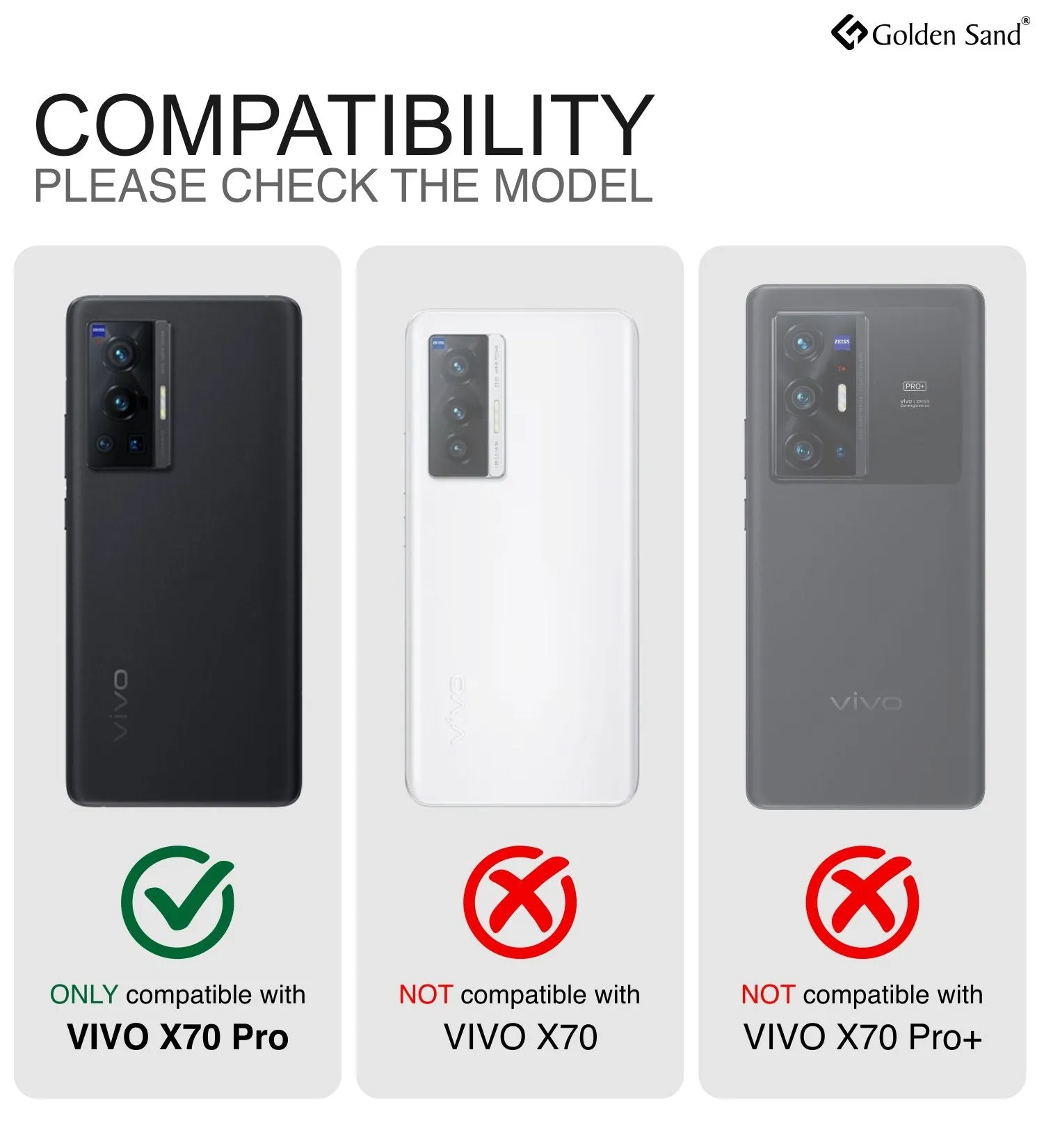 Ice Crystal Series Hybrid Transparent PC Military Grade TPU Back Cover for Vivo X70 Pro [Not for Vivo X70 Pro Plus], 6.56 inch, Crystal Clear