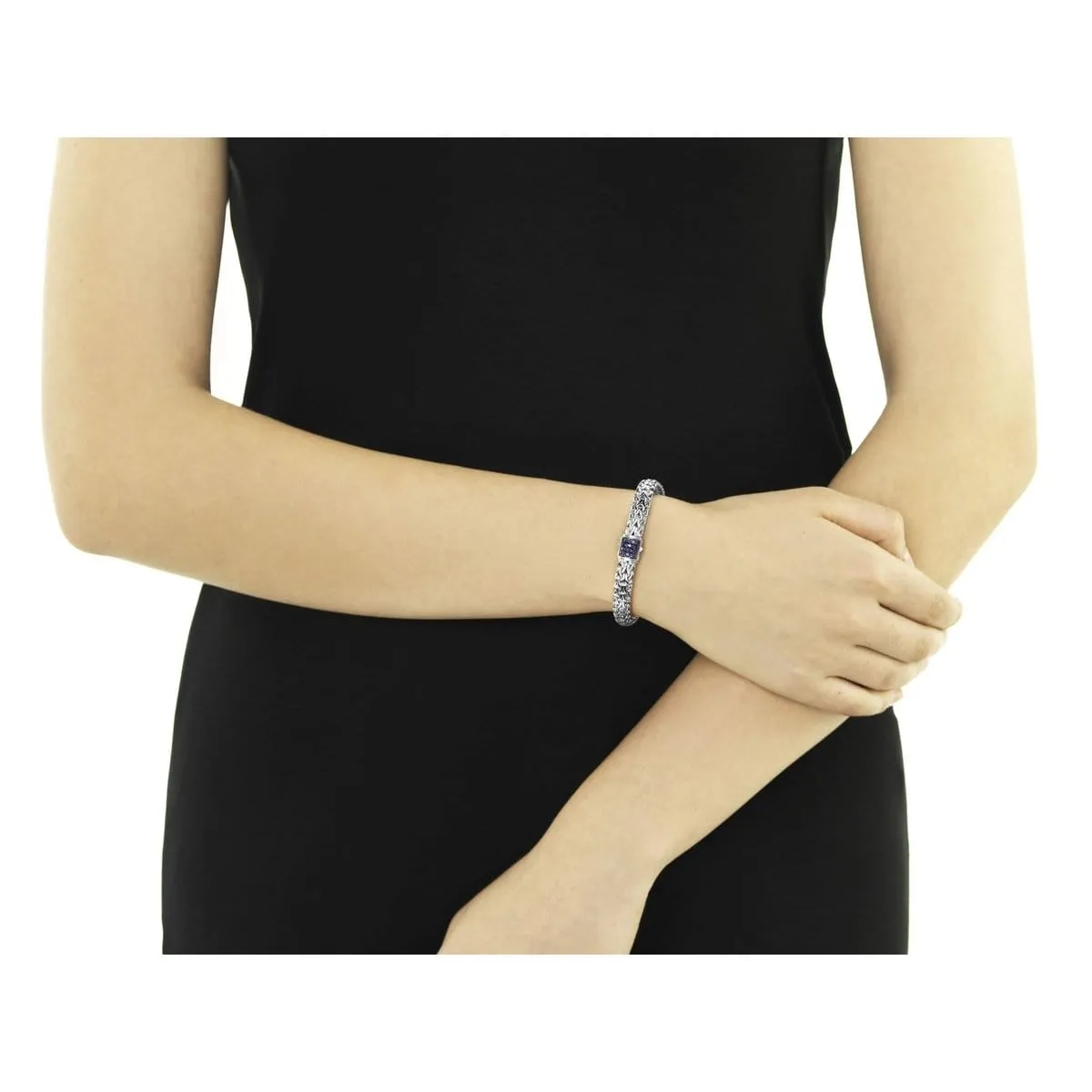 Icon Bracelet, Sterling Silver, Pavé, 7.5MM - BBS90409BSP