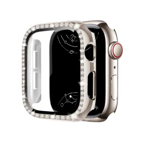 Indigeo Bling Diamond Tempered Glass Case For Apple Watch Series 10
