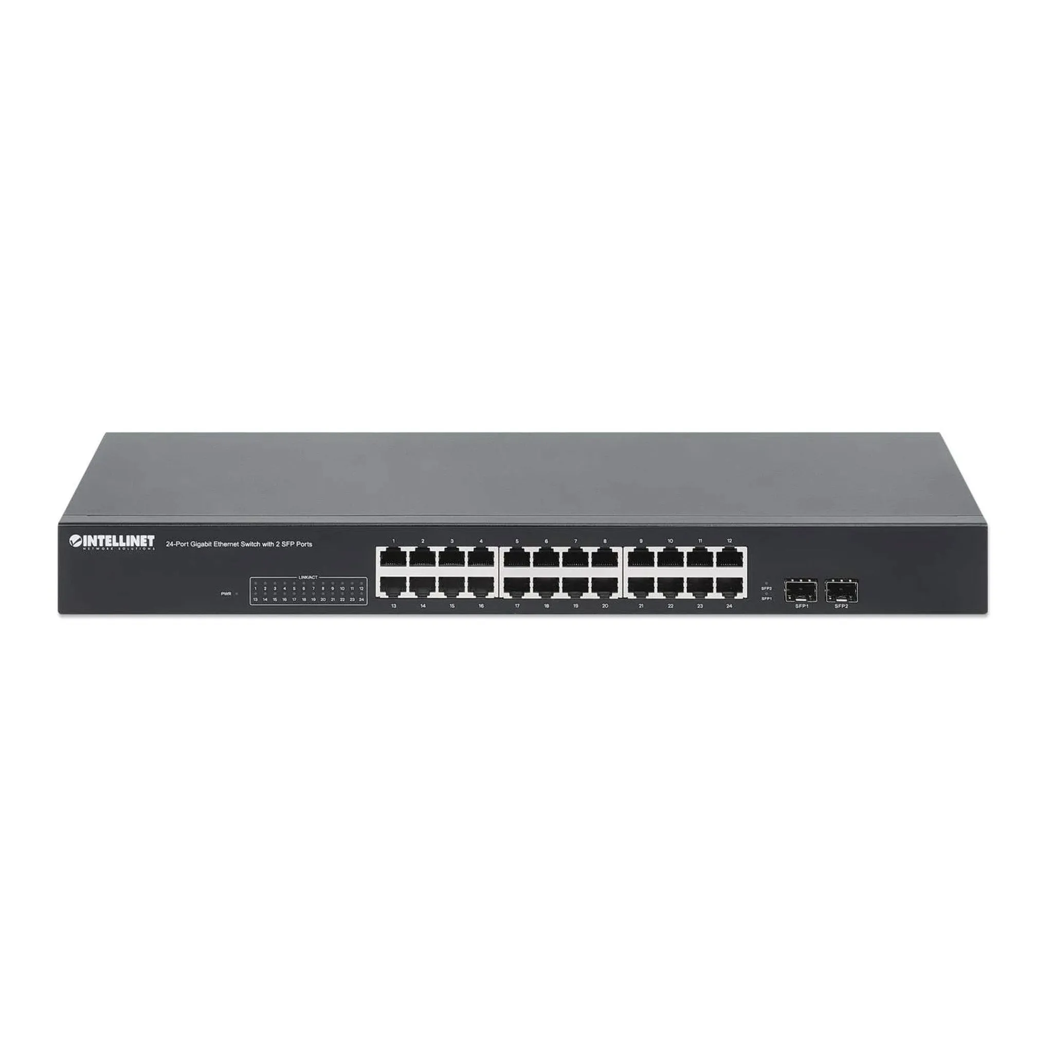 Intellinet 561877 24-Port Gigabit Ethernet Switch with 2 SFP Ports