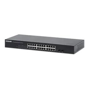 Intellinet 561877 24-Port Gigabit Ethernet Switch with 2 SFP Ports