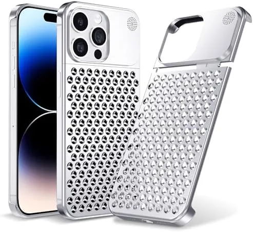 iPhone 15 Case Metal Anti-Fall Heat Dissipation Aluminum Case