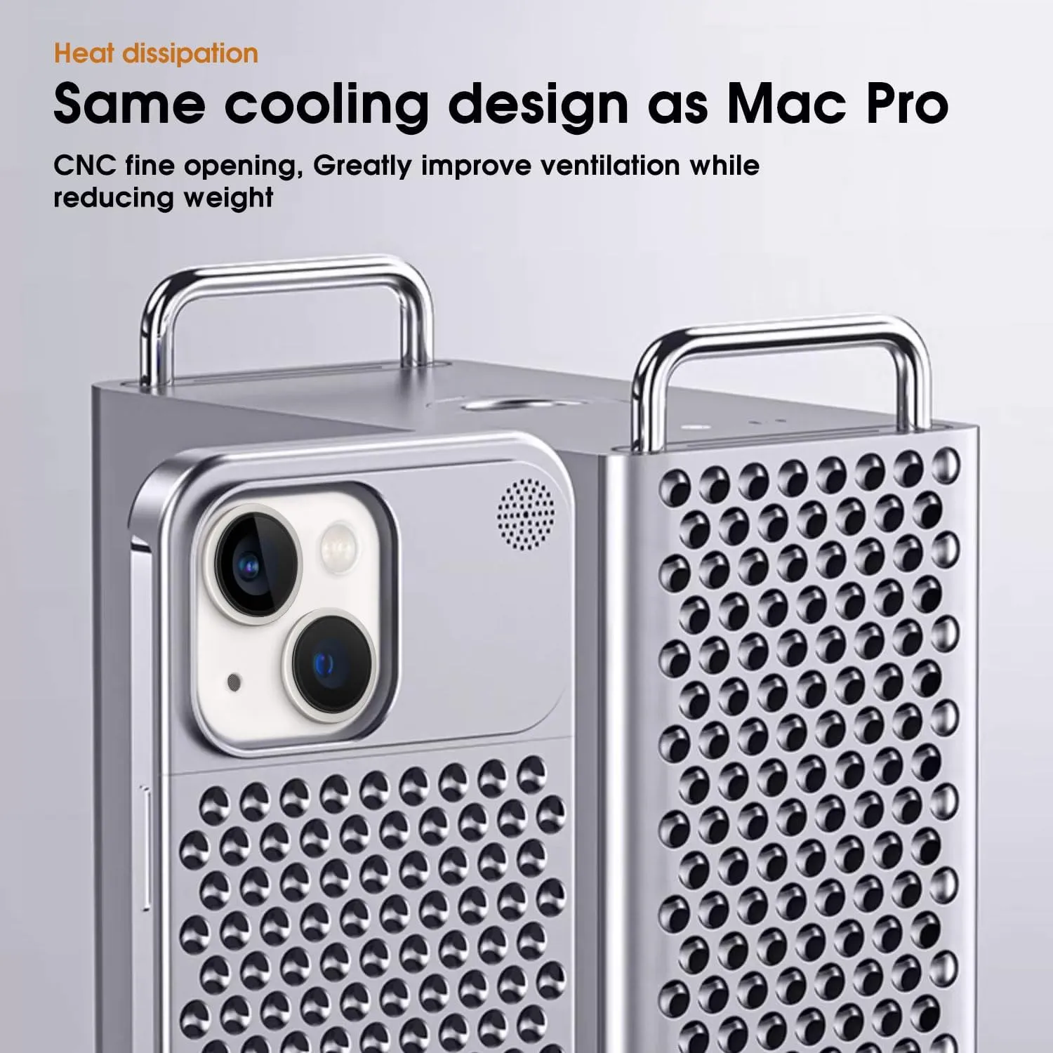iPhone 15 Case Metal Anti-Fall Heat Dissipation Aluminum Case