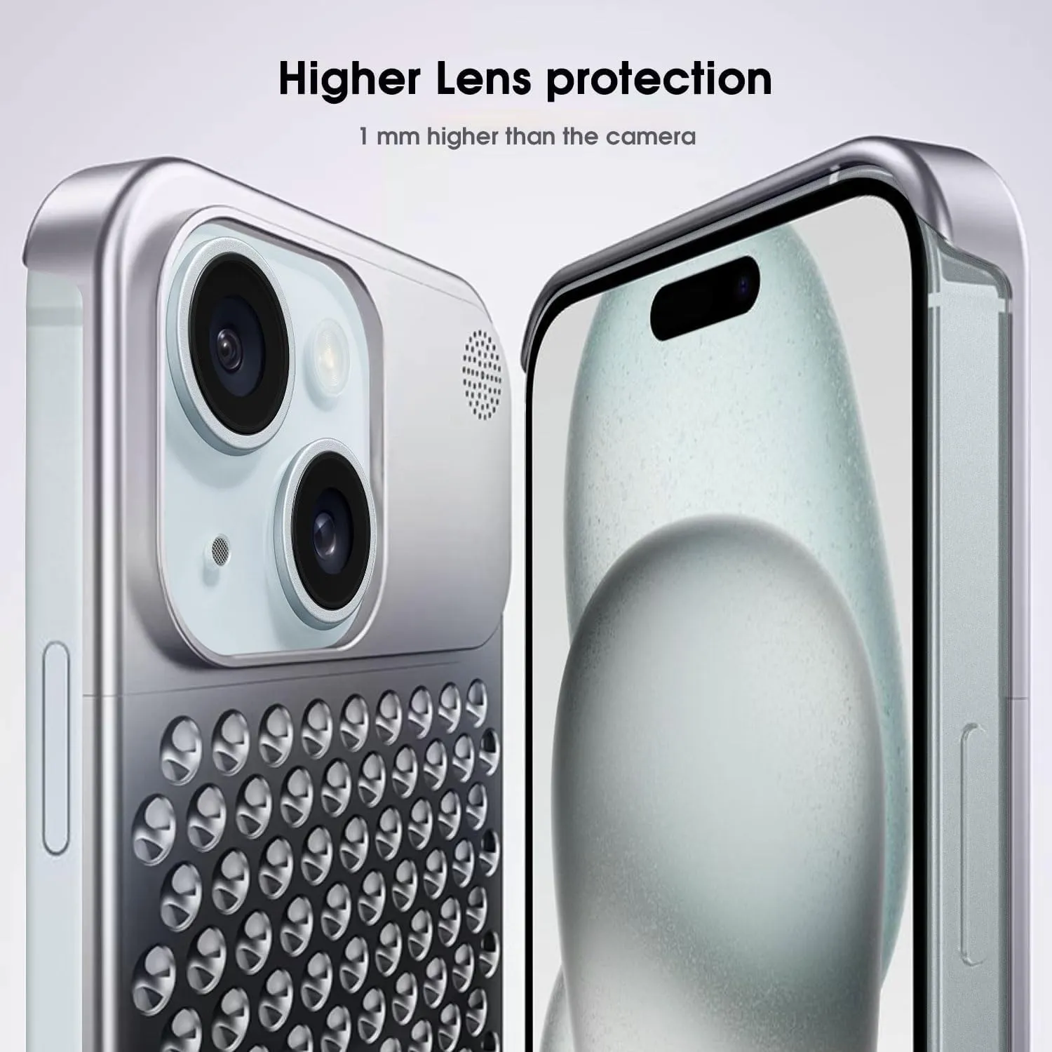 iPhone 15 Case Metal Anti-Fall Heat Dissipation Aluminum Case