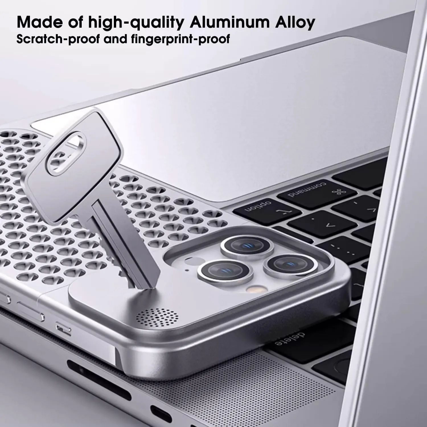 iPhone 15 Pro Case Anti-Fall Heat Dissipation Anti-Scratch Slim Aluminum Case