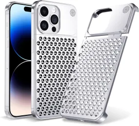 iPhone 15 Pro Case Anti-Fall Heat Dissipation Anti-Scratch Slim Aluminum Case