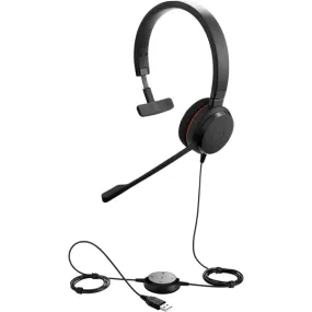 Jabra Evolve 20 Professional headset with easy call management and great sound for calls and music