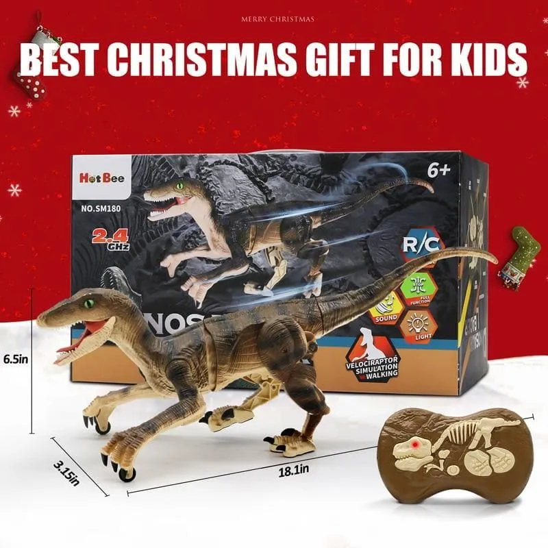 Jurassic Velociraptor Dinosaur RC Toy