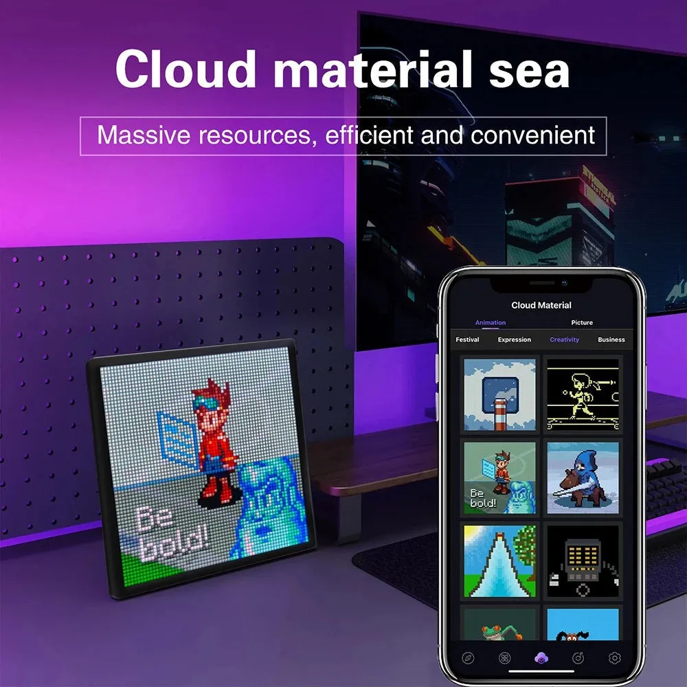 Kawaii Smart LED Pixel Display & Custom Art App