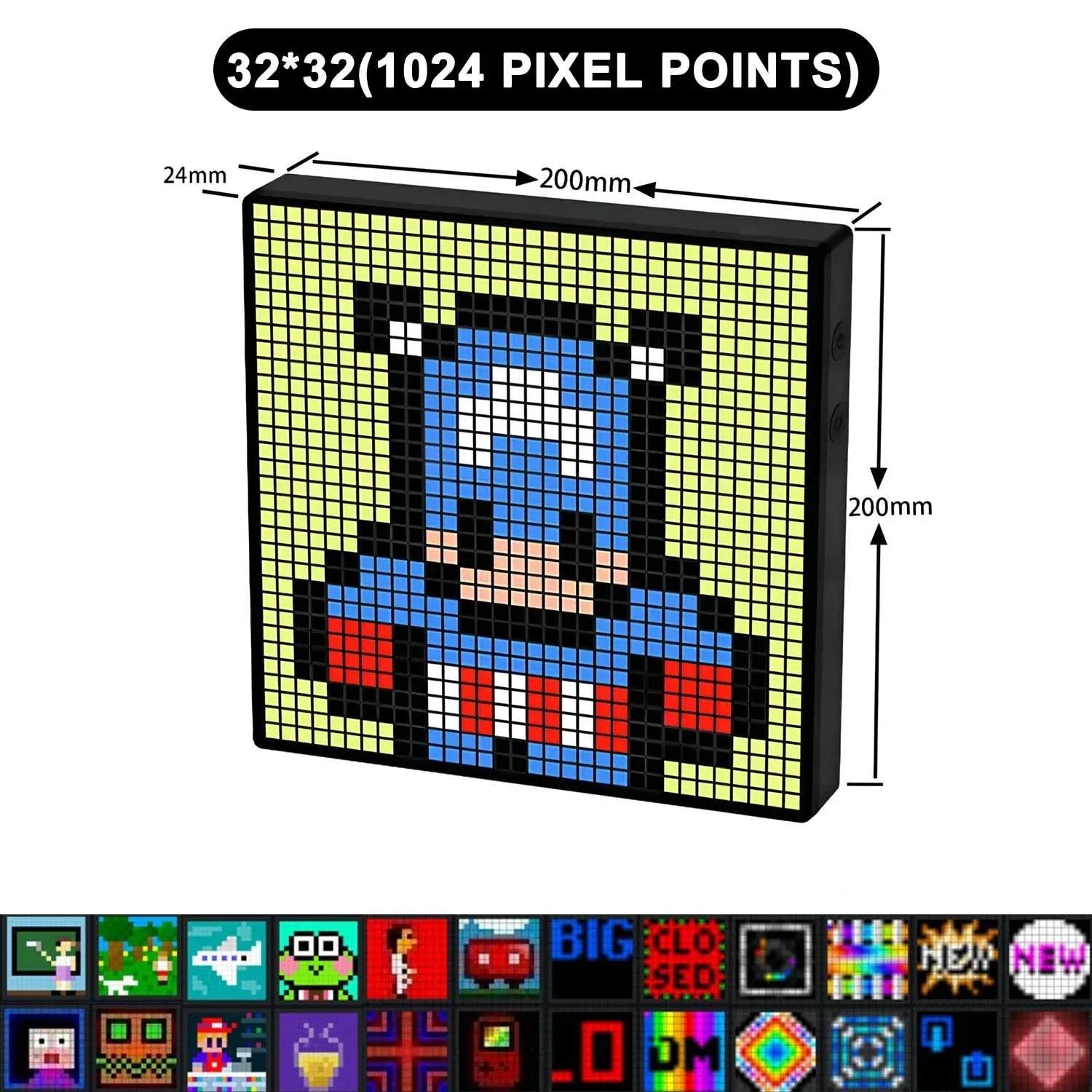 Kawaii Smart LED Pixel Display & Custom Art App