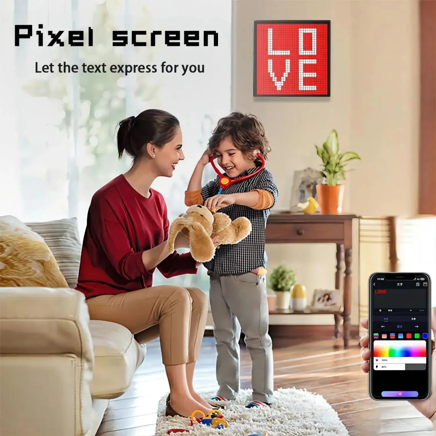 Kawaii Smart LED Pixel Display & Custom Art App