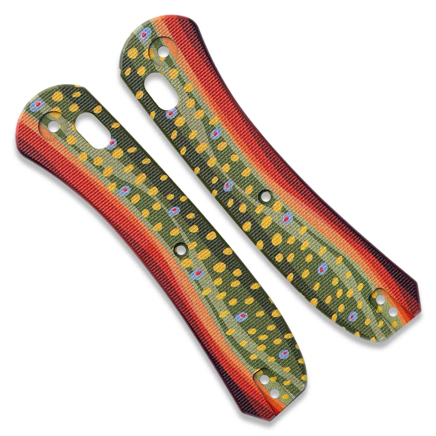 Lander 2 Knife Scales - Brook Trout G10