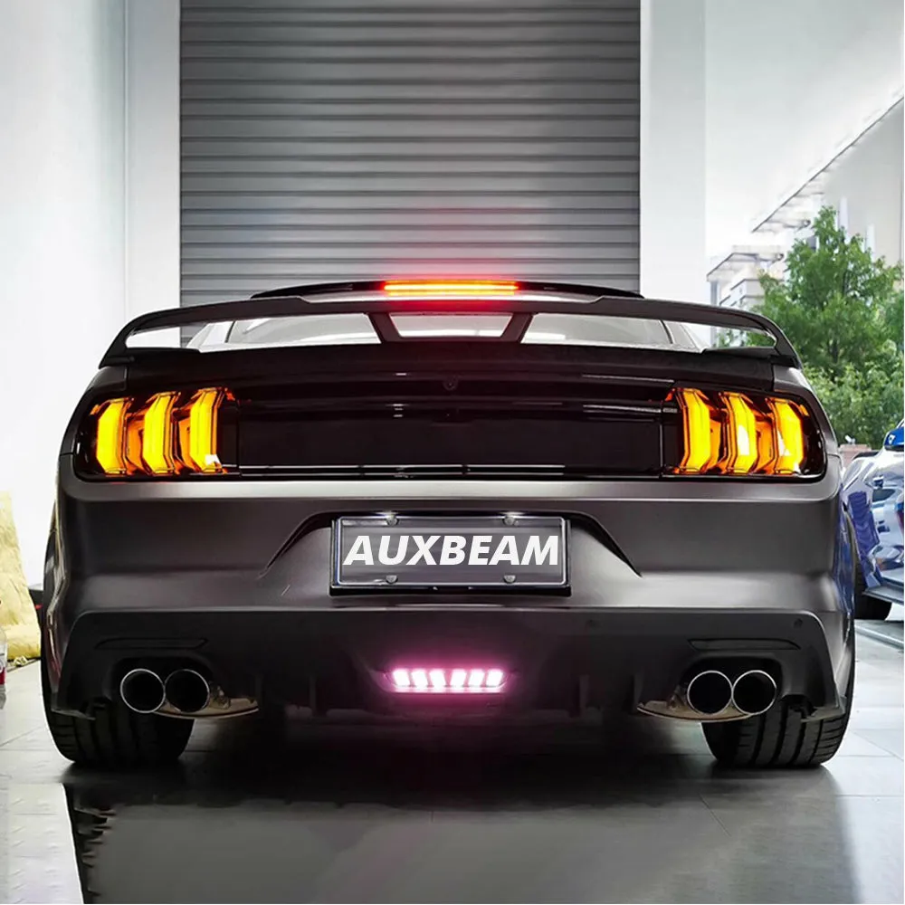 LED Tail Lights Assembly With 5 Modes Sequential Turn Signal For 2015-2023 Ford Mustang 6th Gen (S550)