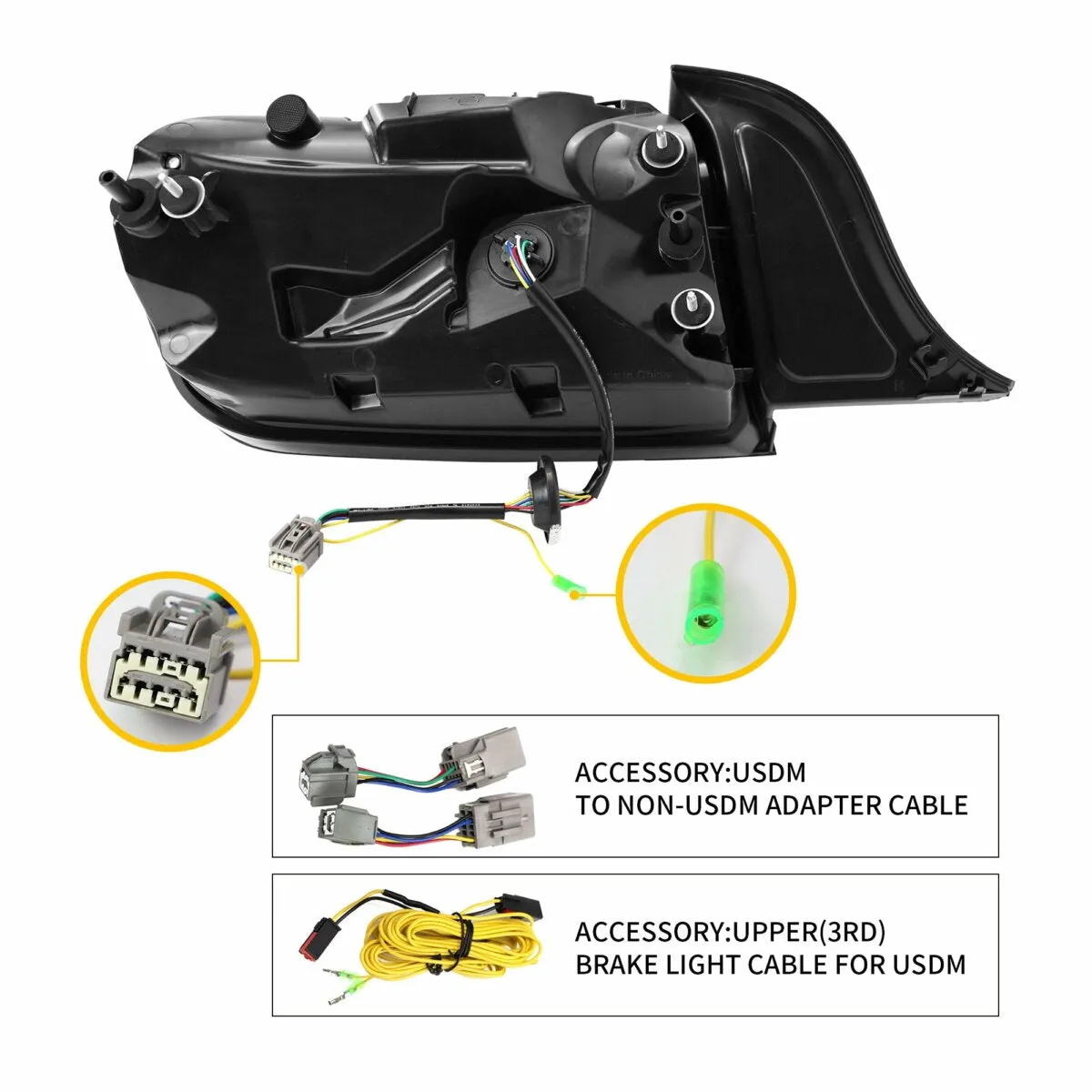 LED Tail Lights Assembly With 5 Modes Sequential Turn Signal For 2015-2023 Ford Mustang 6th Gen (S550)