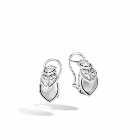 Legends Naga Silver Diamond Pave Buddha Belly Earrings - EBP66452DI