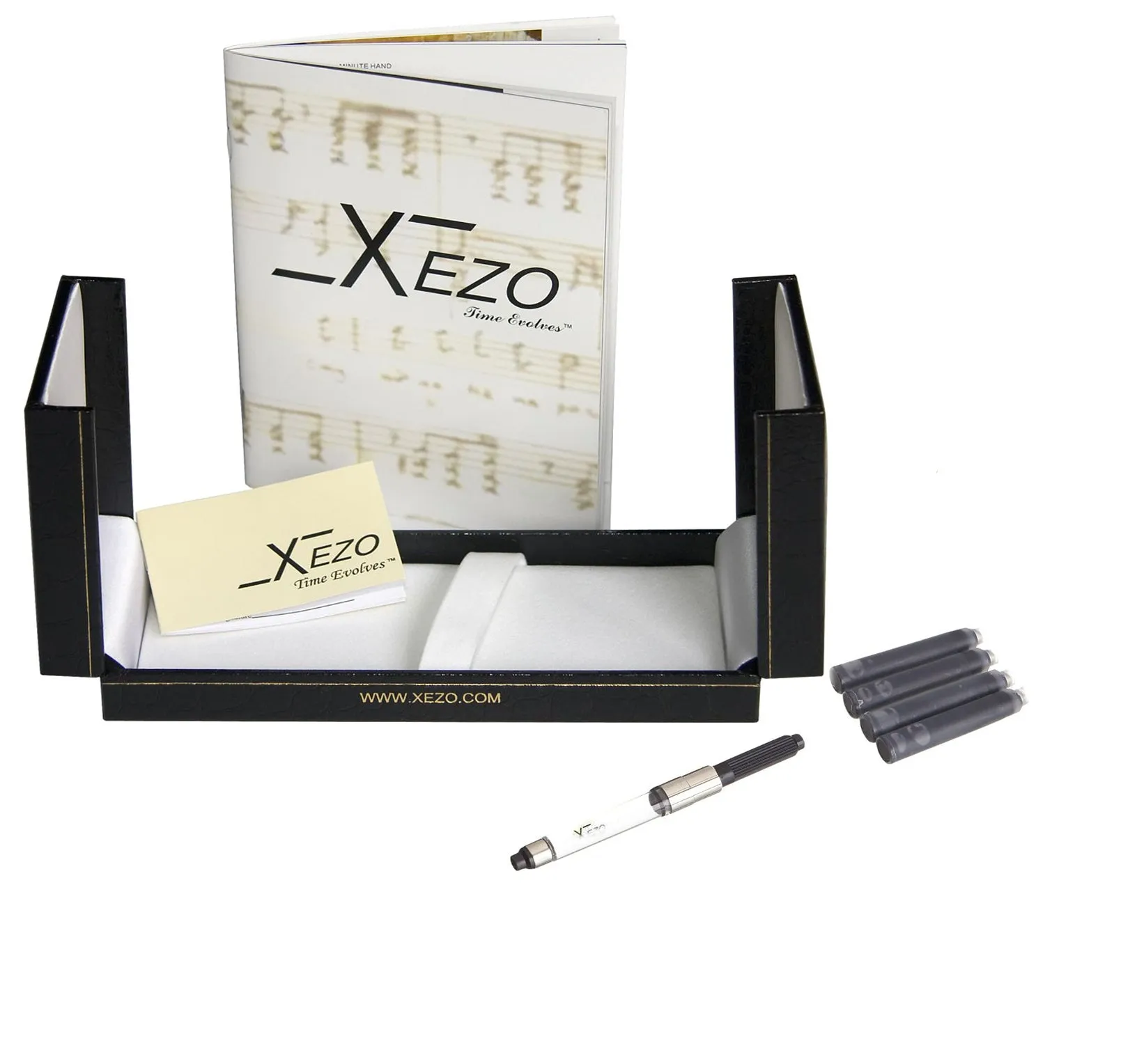 Maestro® Oceanic White Mother of Pearl Fountain Pen (Medium Nib) - DLC (Diamond-Like Coating) PVD Cap