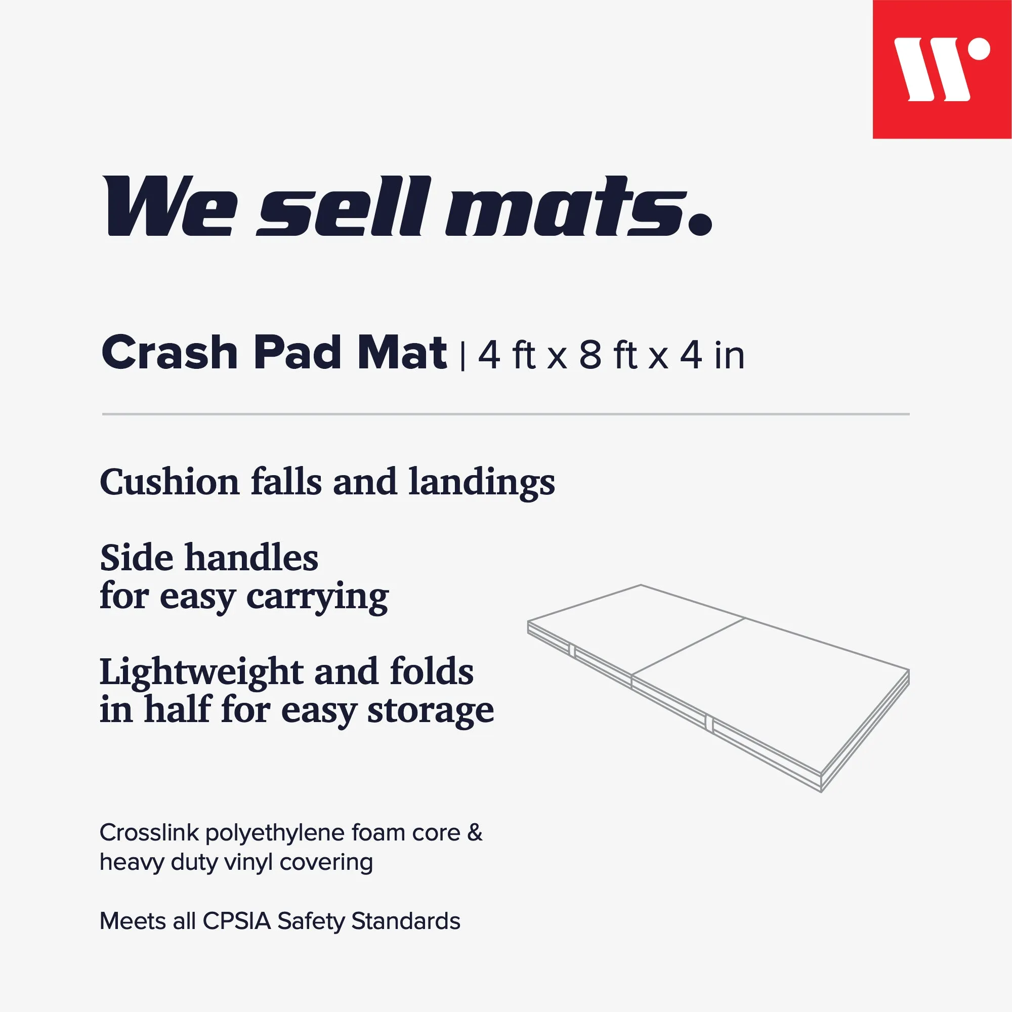 Medium Crash Pads 4" Thick