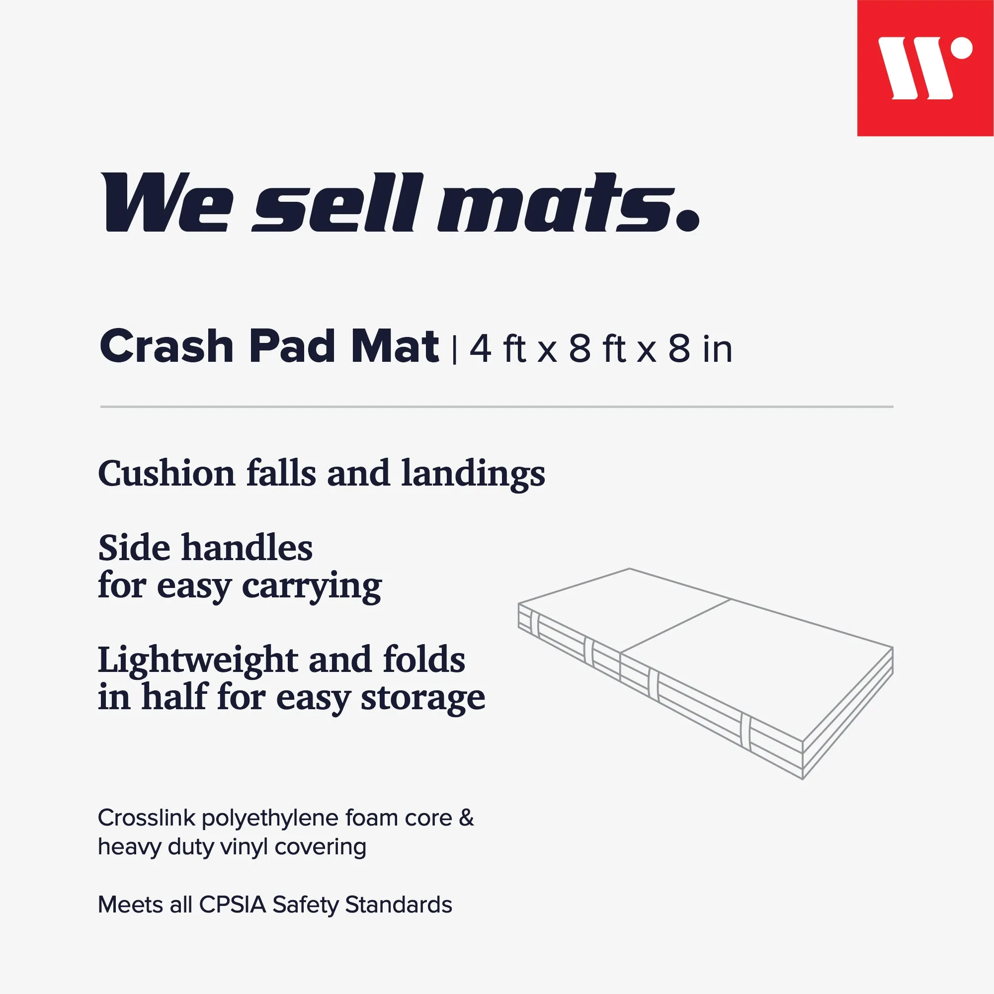 Medium Crash Pads 4" Thick