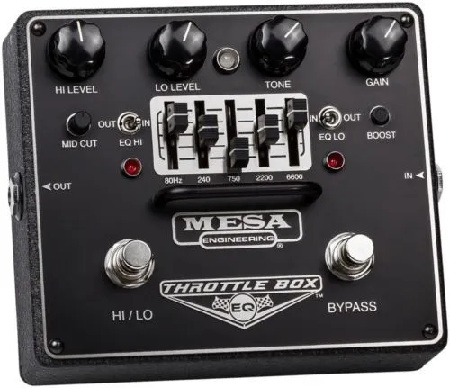 Mesaboogie Throttle Box Distortion Pedal With 5-Band Graphic EQ