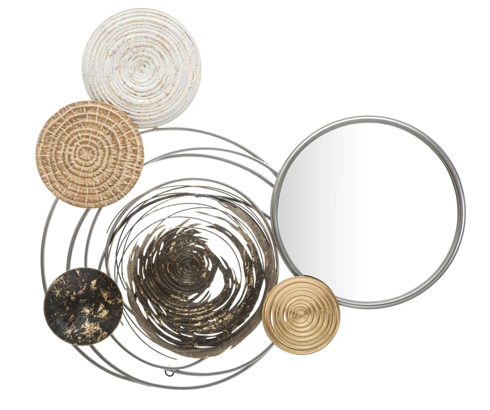 Metallic & Glass Circle Wall decor