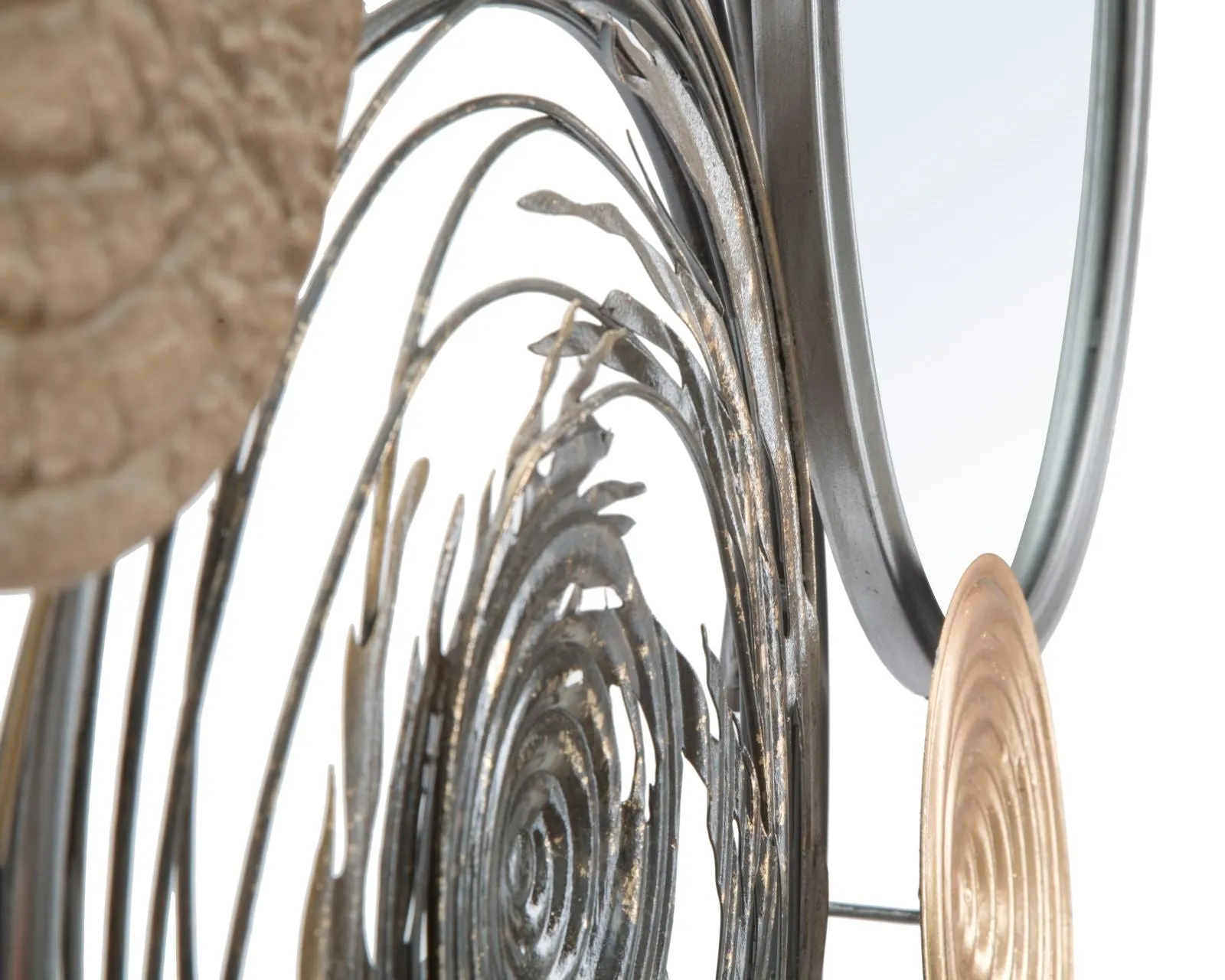Metallic & Glass Circle Wall decor