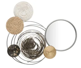Metallic & Glass Circle Wall decor