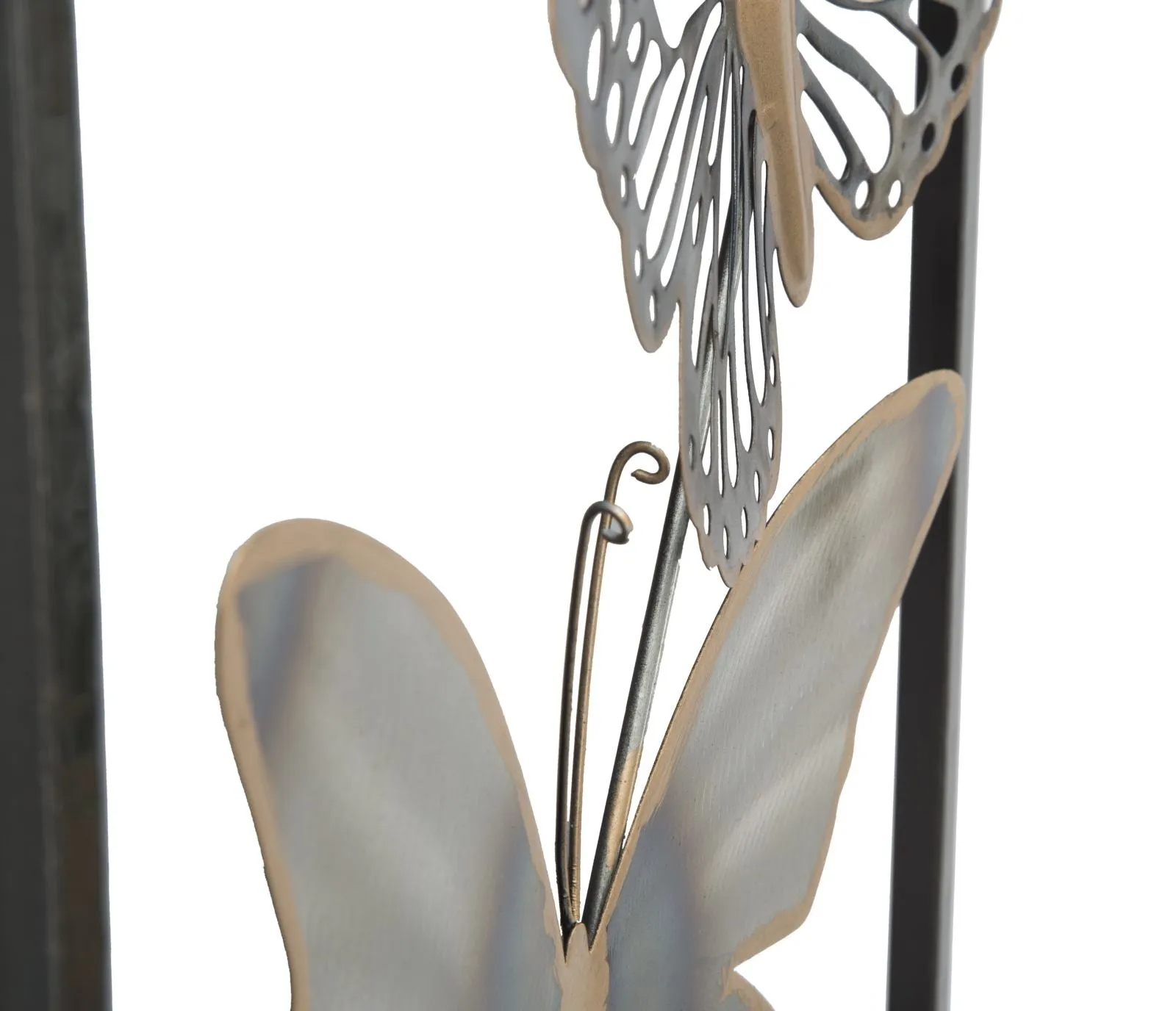 Metallic Butterfly Wall Decor in Frame